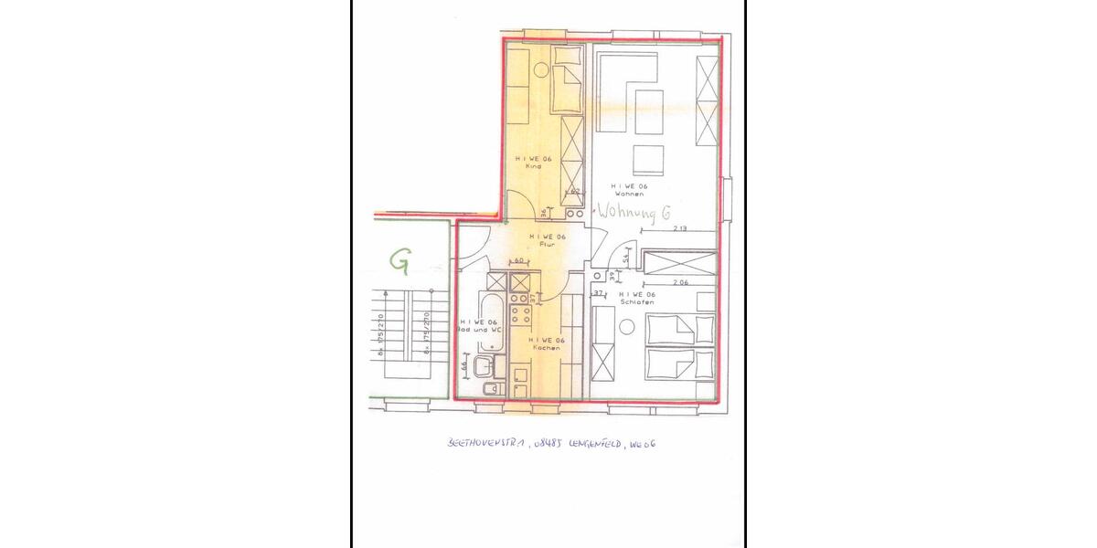 Etagenwohnung Lengenfeld - 3 Zimmer, 57 m&sup2;, 27.500&euro; | Angebot:25045098