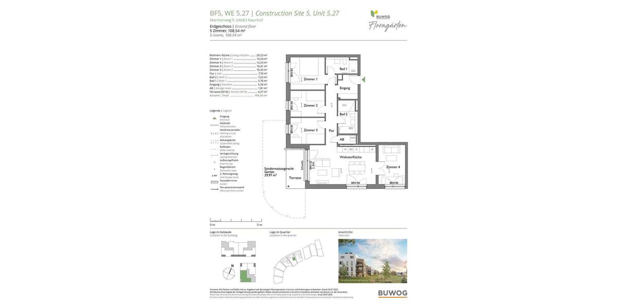 Etagenwohnung Naunhof - 5 Zimmer, 108 m&sup2;, 518.000&euro; | Angebot:25756137