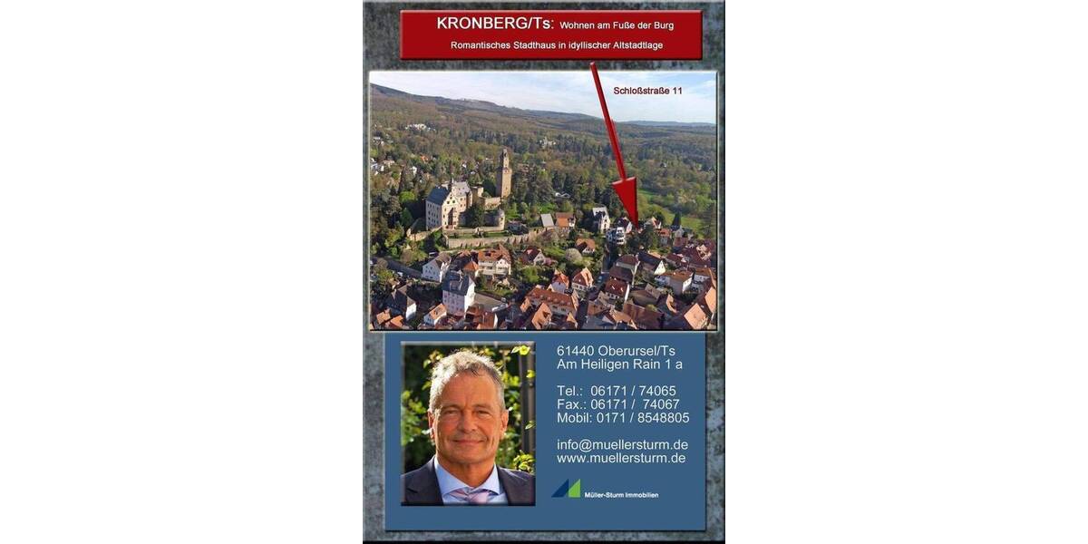 KRONBERGTS.: saniertes Einfamilienhaus in der Kronberger Altstadt 3 zimmer