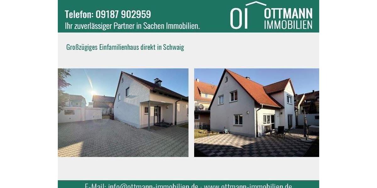 Einfamilienhaus Schwaig b. Nürnberg Schwaig - 6 Zimmer, 160 m&sup2;, 869.000&euro; | Angebot:25141506