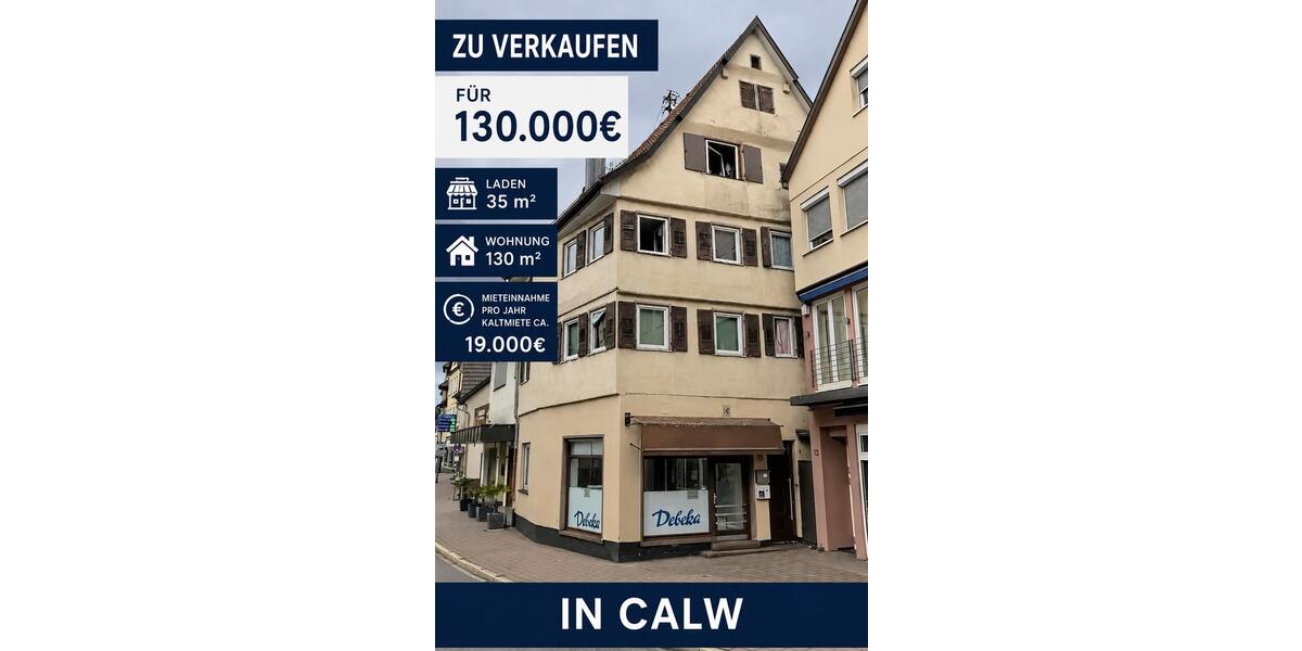 Einfamilienhaus Calw - 6 Zimmer, 130 m&sup2;, 130.000&euro; | Angebot:27018182