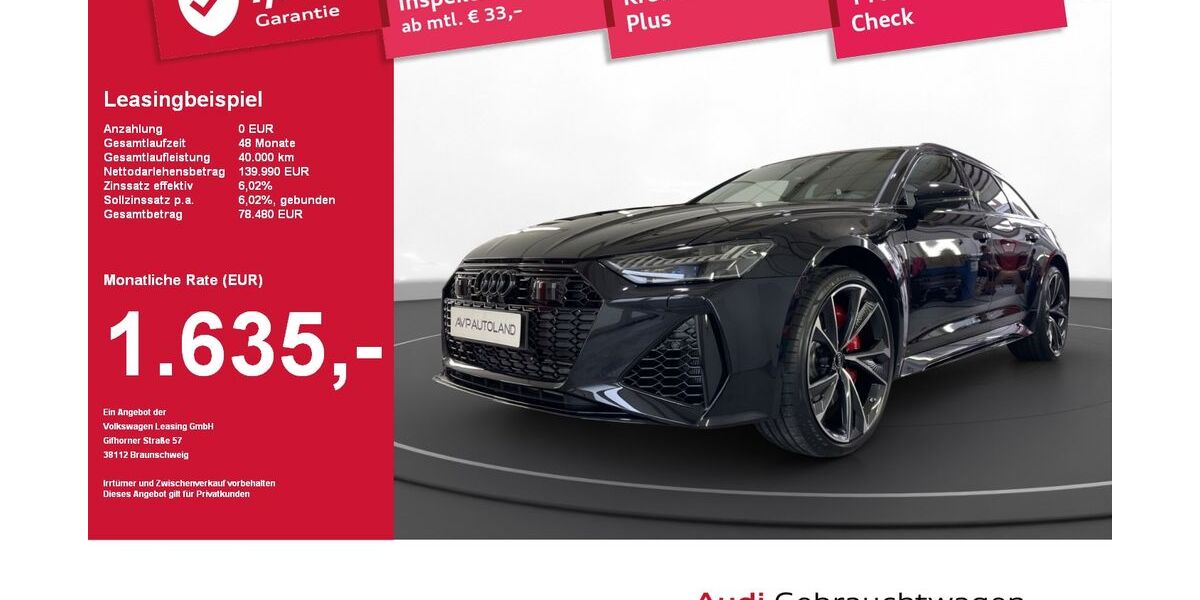 Audi RS6 4.290 km 128.890 &euro; Deggendorf 94469