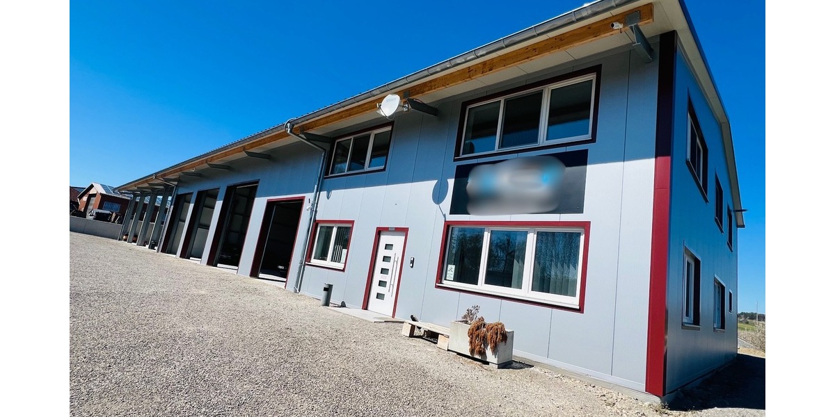 Moderne Gewerbeimmobilie (BJ 2023) mit offener und geschlossener Werkhalle, Büro und Wohnung - Gewerbeobjekt Horb am Neckar | Angebot:26131652