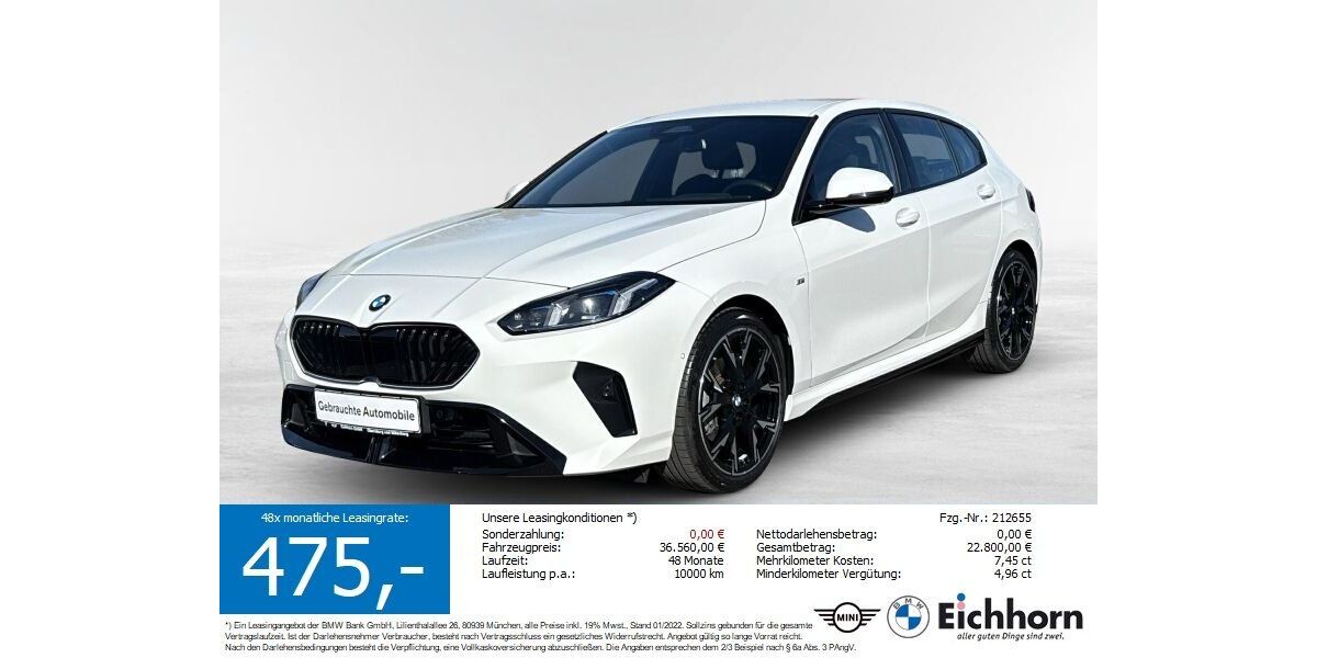 BMW 120 9.637 km 36.250 &euro; Miltenberg 63897