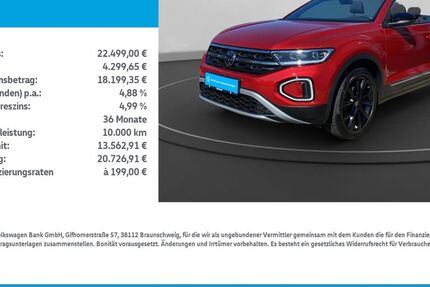 VW T-Roc 39.372 km 21.949 € Leinefelde-Worbis/DE 37327