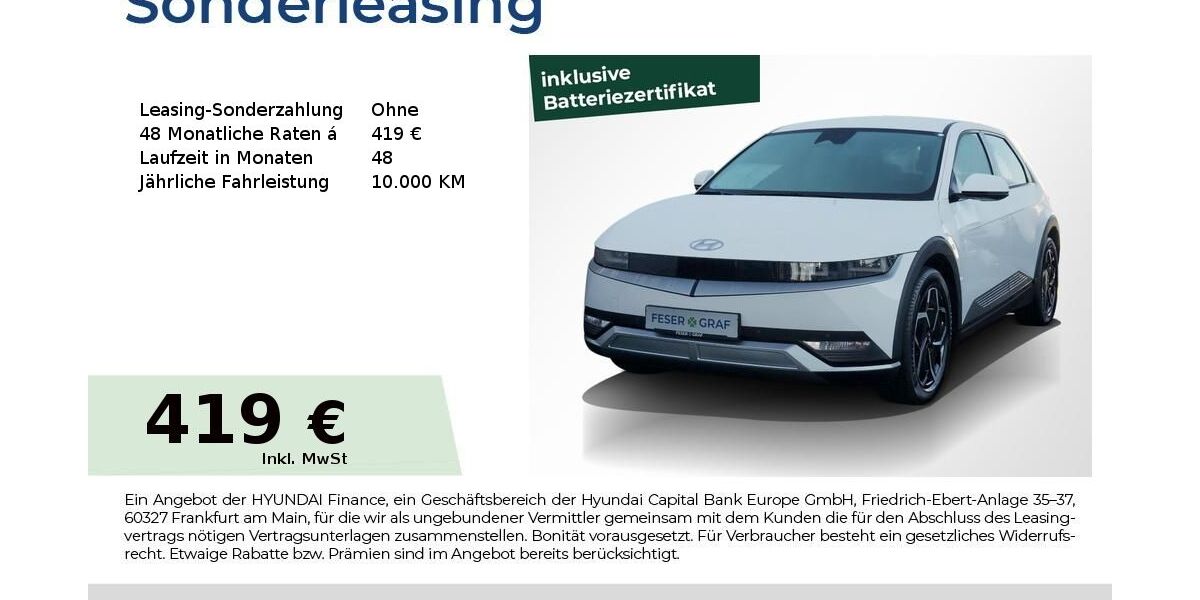 Hyundai IONIQ 5 8.085 km 32.890 € Fürth 90763