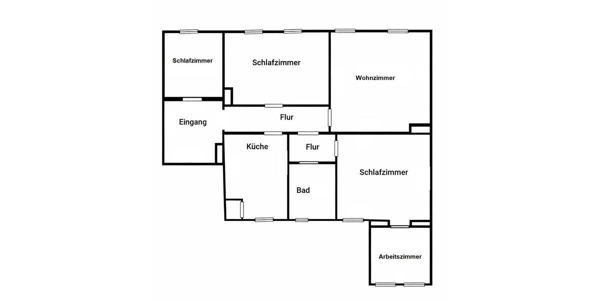 Etagenwohnung Dessau-Roßlau Dessau - 5 Zimmer, 110 m&sup2;, 820&euro; | Angebot:24876320