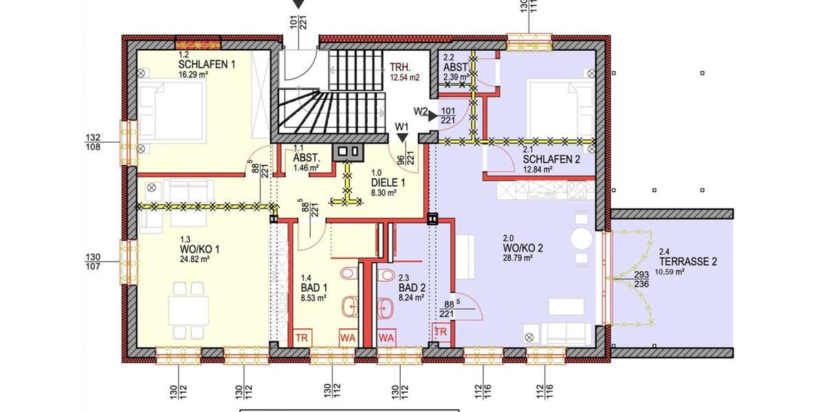 Etagenwohnung Bad Lauterberg im Harz - 2 Zimmer, 63 m&sup2;, 630&euro; | Angebot:25433098