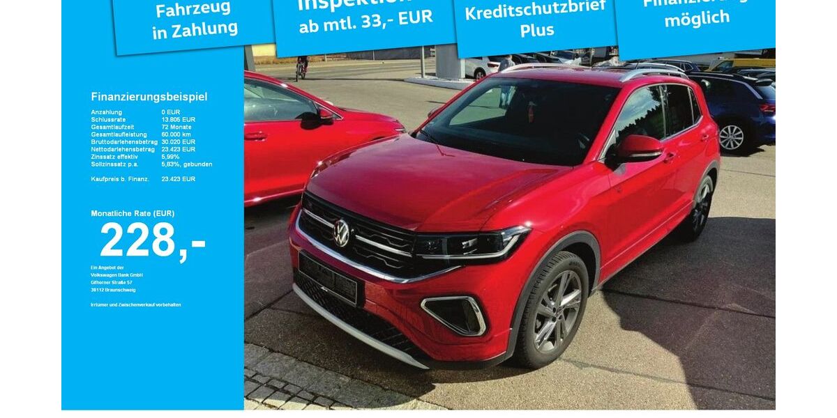 VW T-Cross 19.715 km 23.423 &euro; Immenstadt 87509
