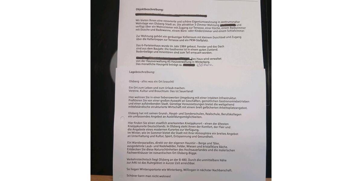 Erdgeschoßwohnung Olsberg - 3 Zimmer, 84 m&sup2;, 198.000&euro; | Angebot:25888106