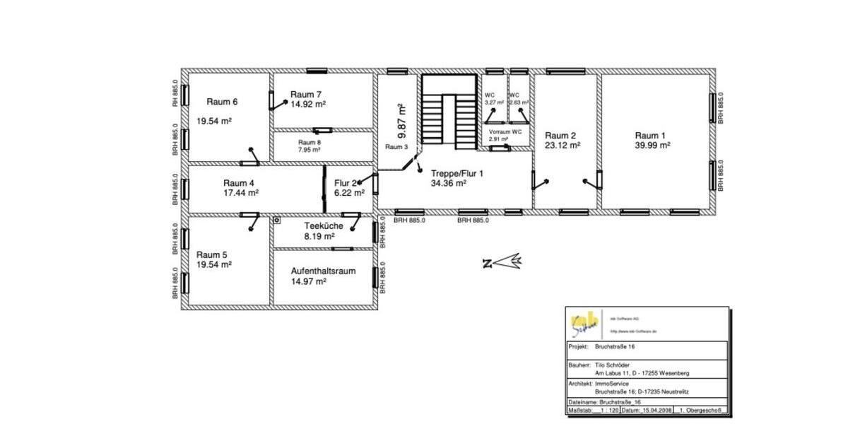 Büro & Praxisflächen von 60 - 253 m² in zentraler Lage zimmer