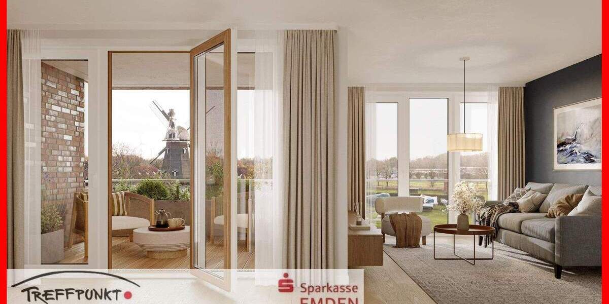 Etagenwohnung Emden Larrelt - 2 Zimmer, 70 m&sup2;, 328.000&euro; | Angebot:25727343