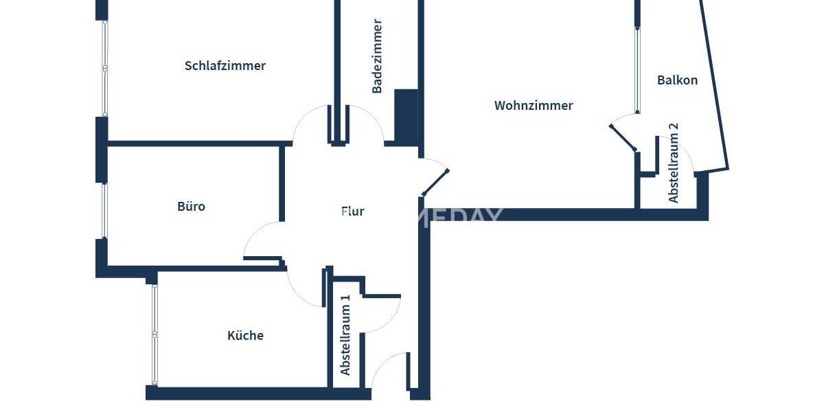 Etagenwohnung Frankfurt am Main Bockenheim - 3 Zimmer, 73 m&sup2;, 249.000&euro; | Angebot:26345164