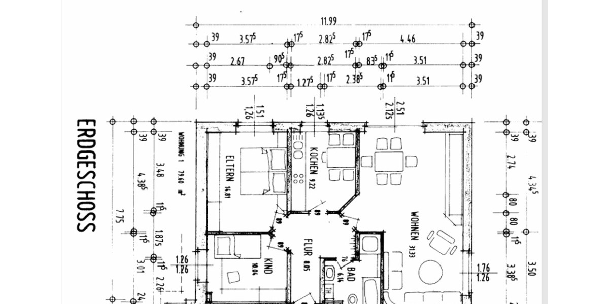 Erdgeschoßwohnung Rahden - 3 Zimmer, 79 m&sup2;, 372&euro; | Angebot:25660351