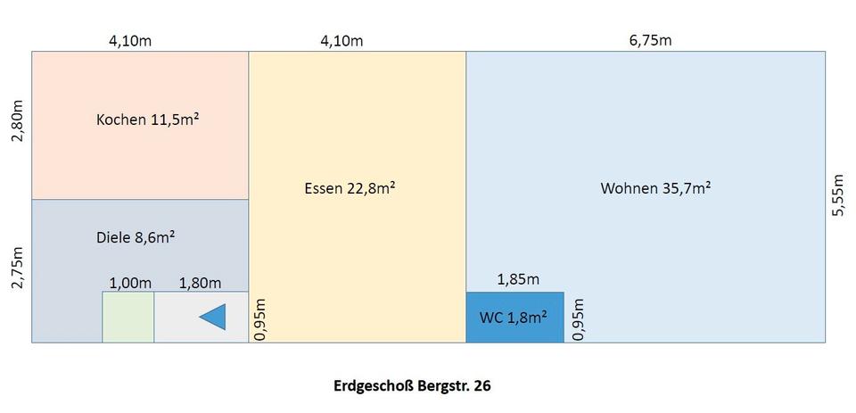 Reihenhaus Saarlouis - 5 Zimmer, 160 m&sup2;, 198.000&euro; | Angebot:27117413