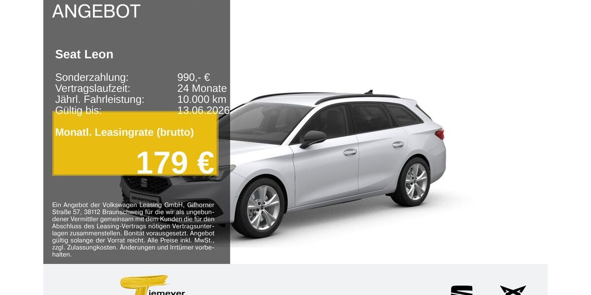Seat Leon 24.102 km 28.250 &euro; Hemer 58675