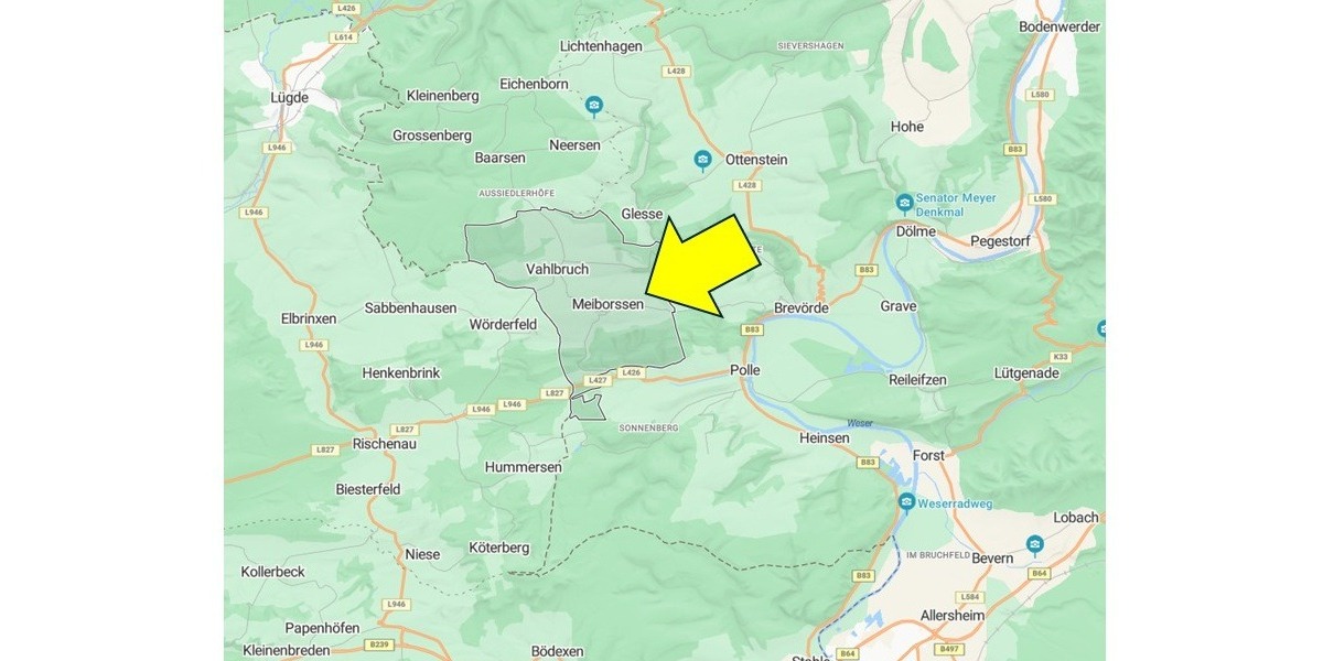 nach Abriss unbebautes Grundstück in ruhiger Lage in dörflicher Umgebung im Weserbergland - Grundstück Vahlbruch | Angebot:26418854
