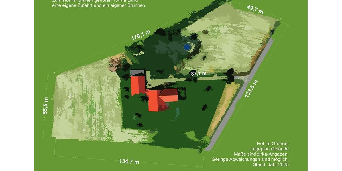 Sehr gepflegter Hof in ruhiger Lage mit 1,4 ha Land - ausbaufähig zimmer
