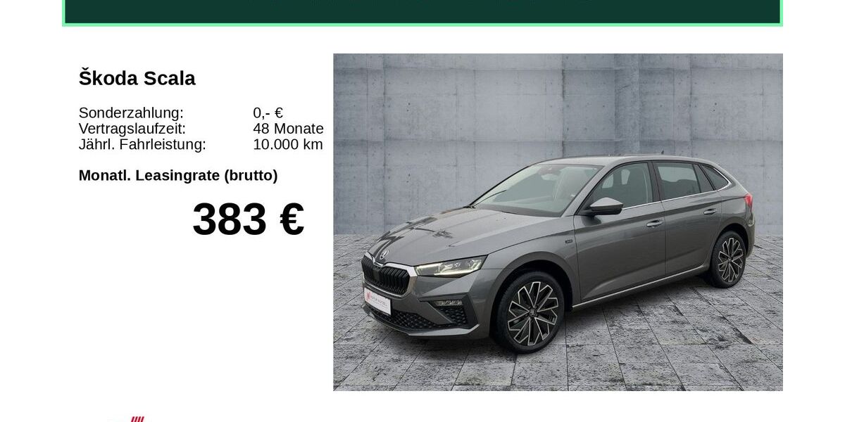 Skoda Scala 1.500 km 28.970 &euro; Hof 95030