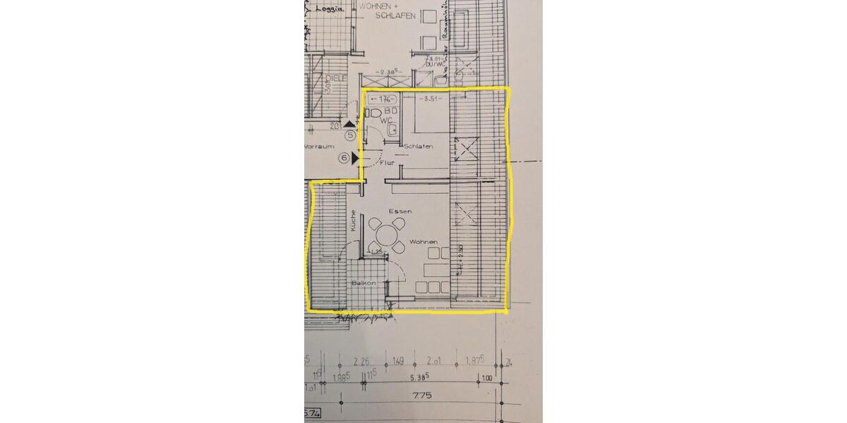 Dachgeschoßwohnung Bad Rappenau - 2 Zimmer, 51 m&sup2;, 240.000&euro; | Angebot:26834041