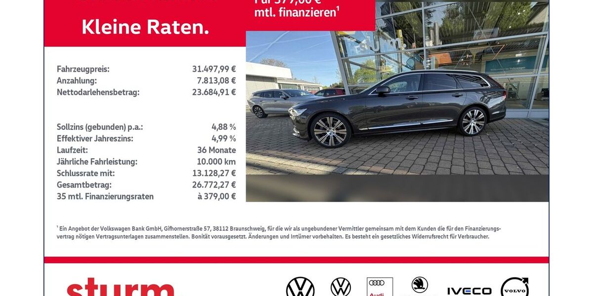 Volvo V90 123.662 km 31.498 &euro; Altenkirchen 57610