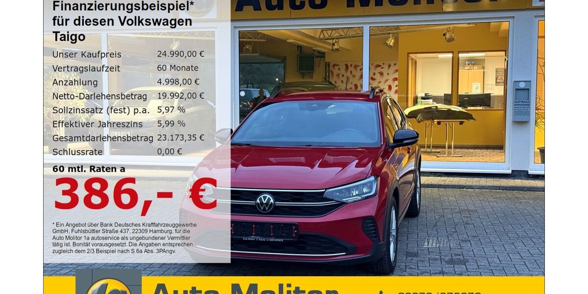 VW Taigo 21.500 km 24.990 € Eslohe 59889