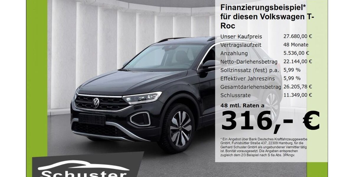 VW T-Roc 26.234 km 27.180 &euro; Ruhstorf 94099