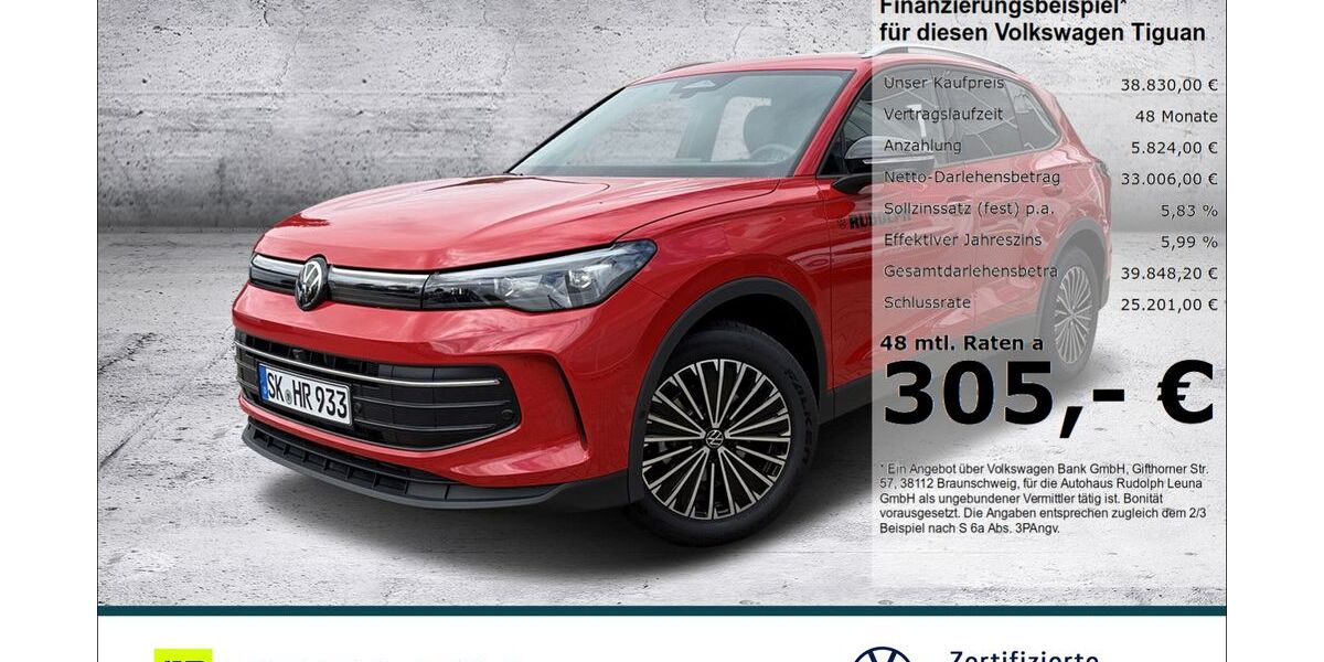 VW Tiguan 21.900 km 34.320 &euro; Leuna 06237