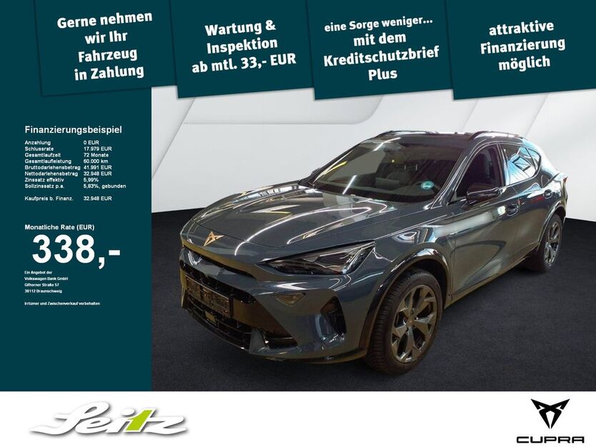 Cupra Formentor 25.940 km 32.990 € Weingarten 88250