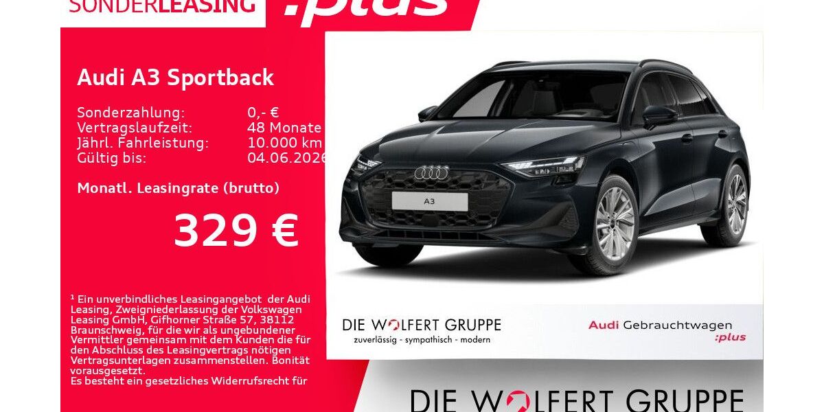 Audi A3 4.504 km 36.865 &euro; Großwallstadt 63868