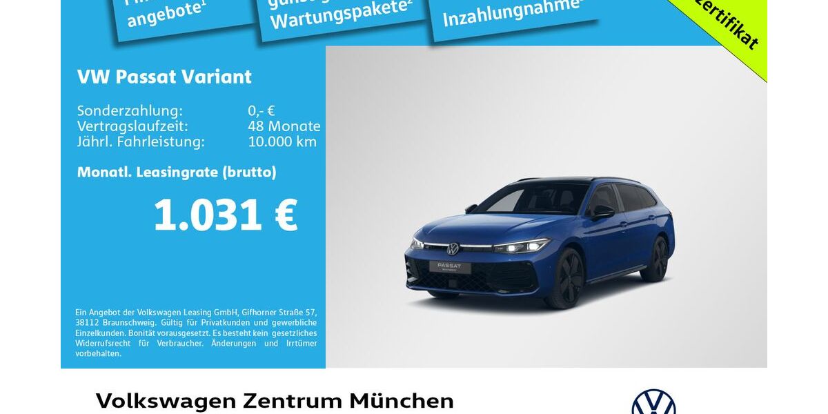 VW Passat Variant 3.000 km 71.590 &euro; München 81669