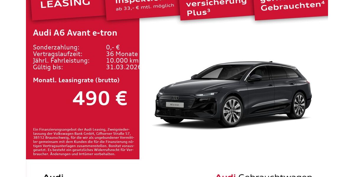Audi A6 e-tron 4.502 km 54.890 &euro; Dresden 01067