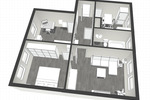 Etagenwohnung Thermalbad Wiesenbad - 3 Zimmer, 64 m&sup2;, 370&euro; | Angebot:26382757