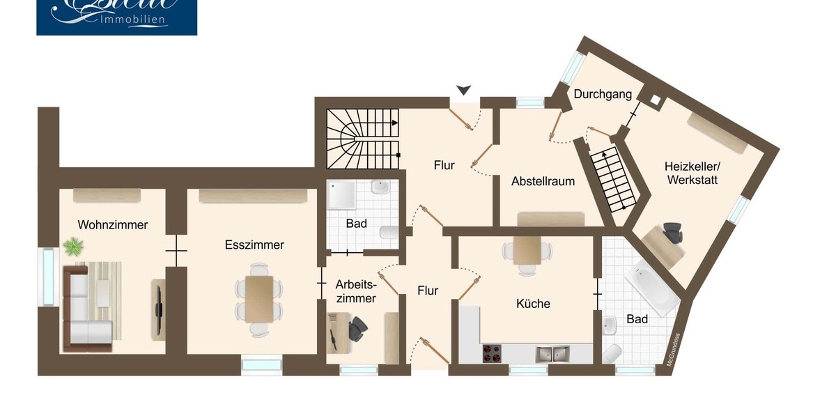 Zweifamilienhaus direkt am Leipziger Teich - Garten - Garage - Gasbrennwerttherme von 2016 7 zimmer