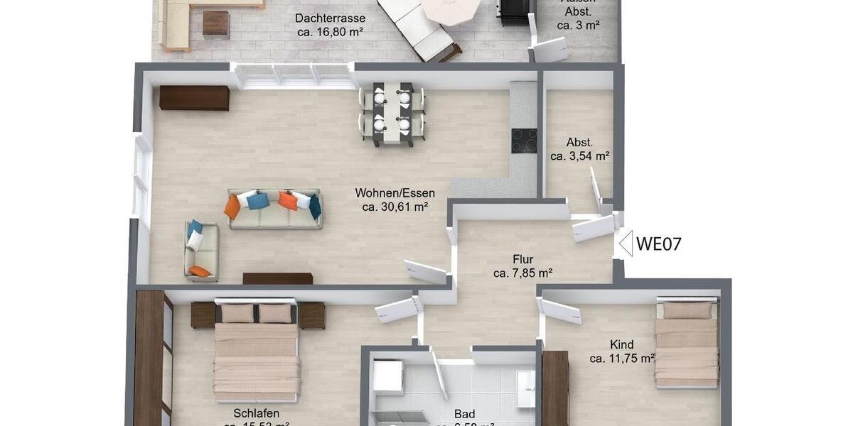 Einfamilienhaus Kaltenkirchen - 3 Zimmer, 80 m&sup2;, 1.599&euro; | Angebot:25872548