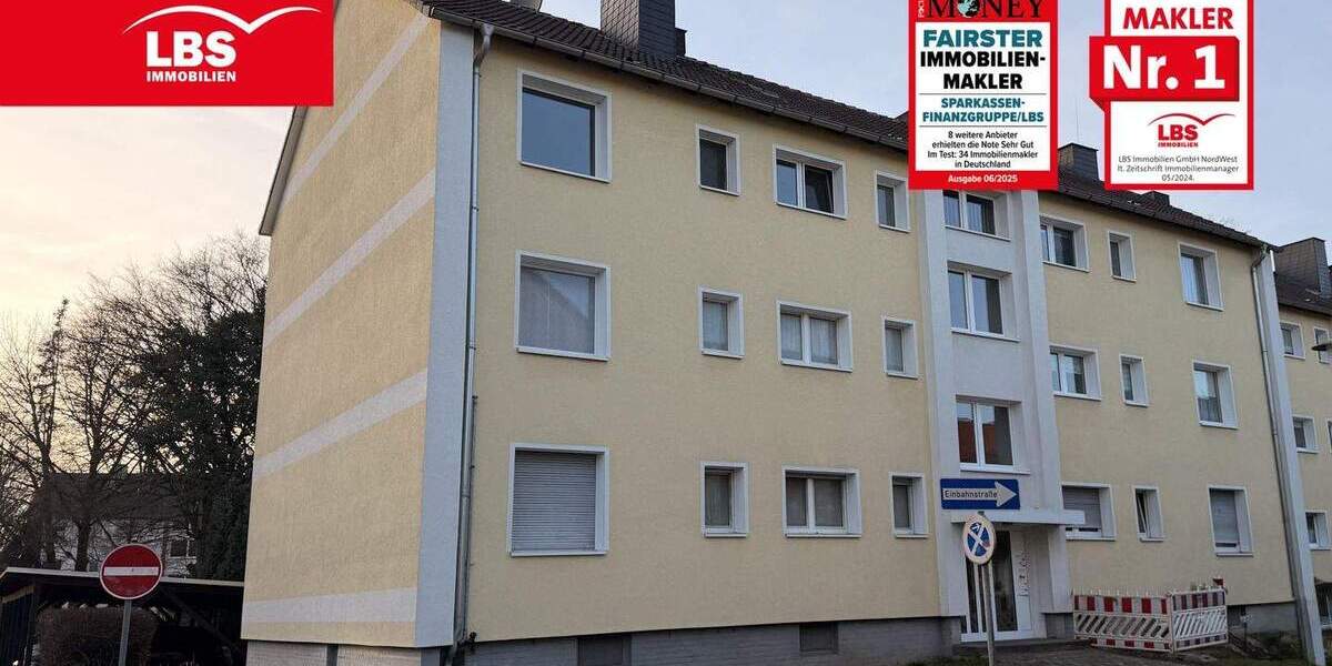 Etagenwohnung Unna Königsborn - 3 Zimmer, 67 m&sup2;, 149.000&euro; | Angebot:24685528