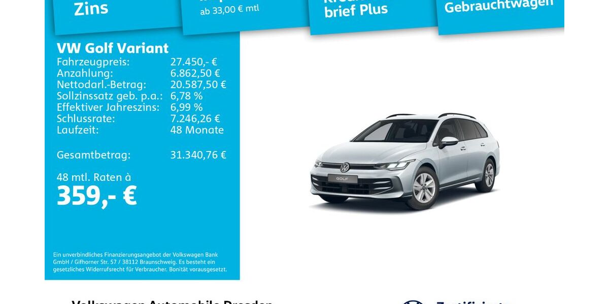 VW Golf 7.192 km 27.450 &euro; Dresden 01067