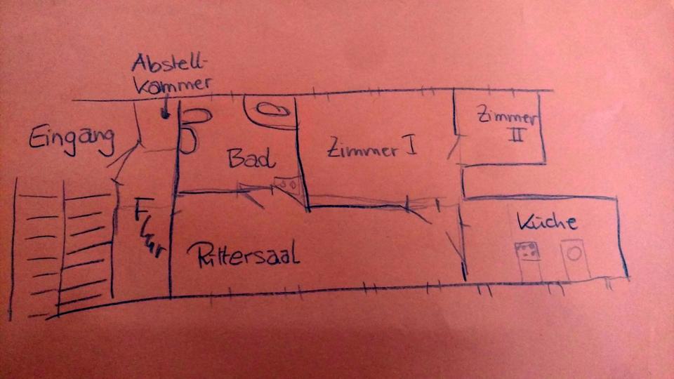 Etagenwohnung Neustadt an der Orla - 3 Zimmer, 70 m&sup2;, 450&euro; | Angebot:25994964