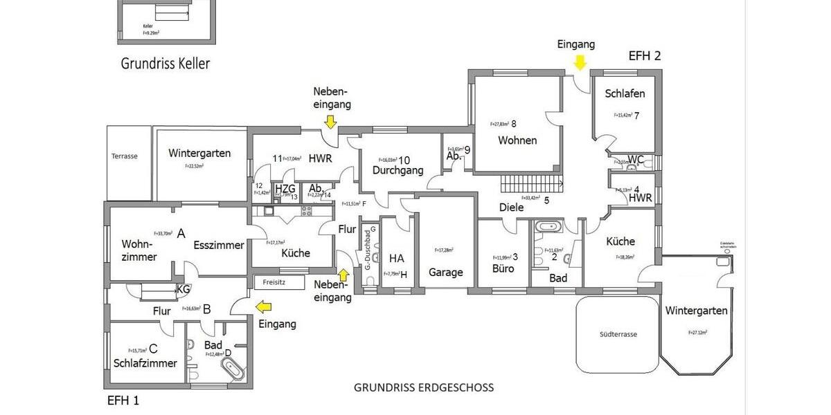 Einfamilienhaus Saterland - 14 Zimmer, 418 m&sup2;, 779.000&euro; | Angebot:26807107