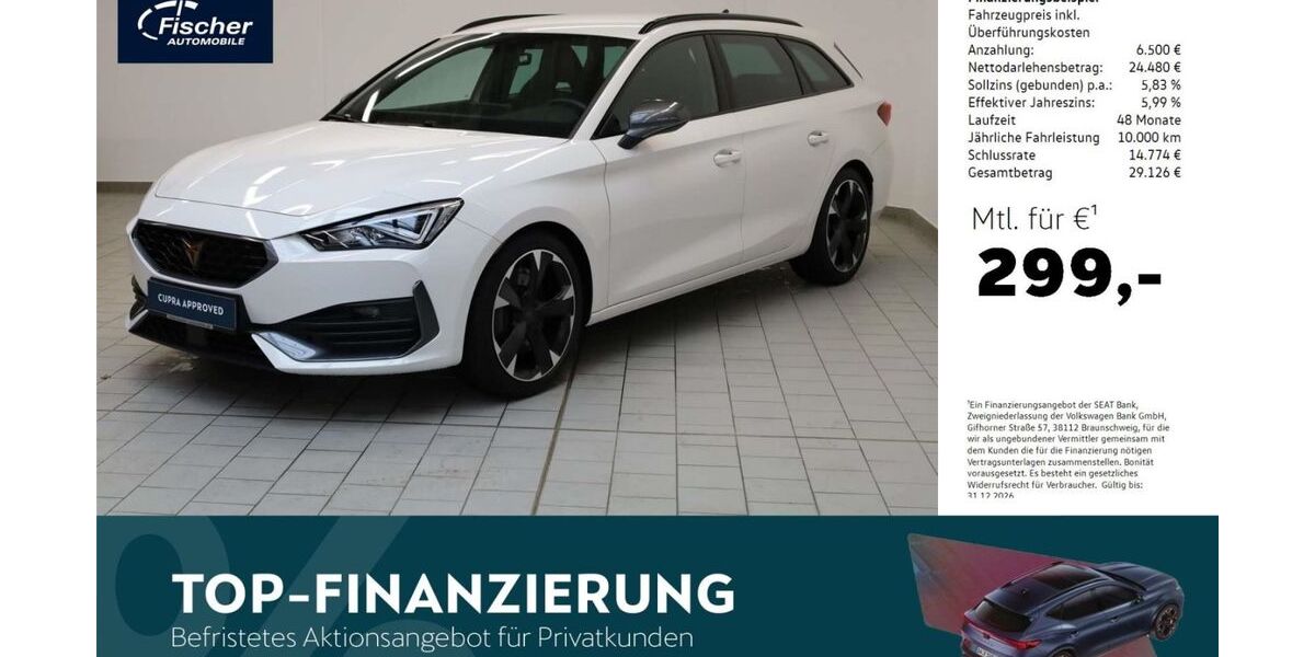 Cupra Leon 27.052 km 30.980 &euro; Amberg 92224