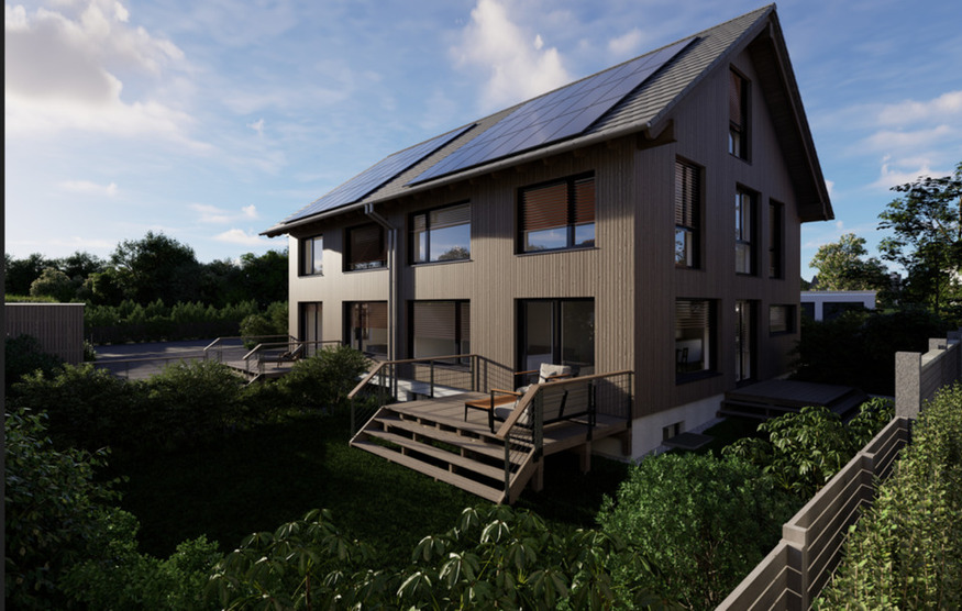 Vermietung 2 DHH, hochwertig ökologische Holzbauweise -Erstbezug- zimmer