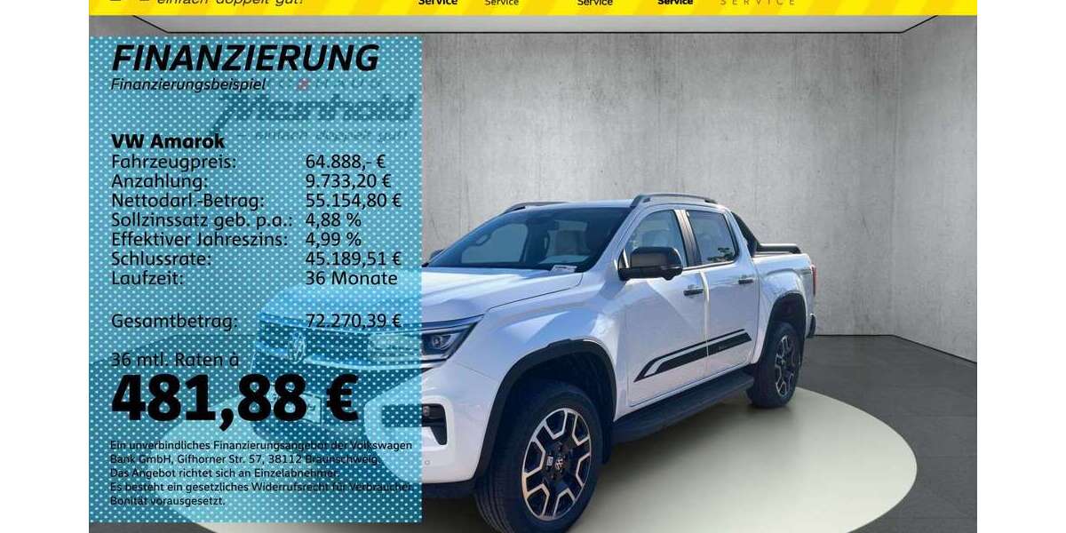 VW Amarok 1.010 km 64.888 &euro; Auerbach/Rebesgrün 08209