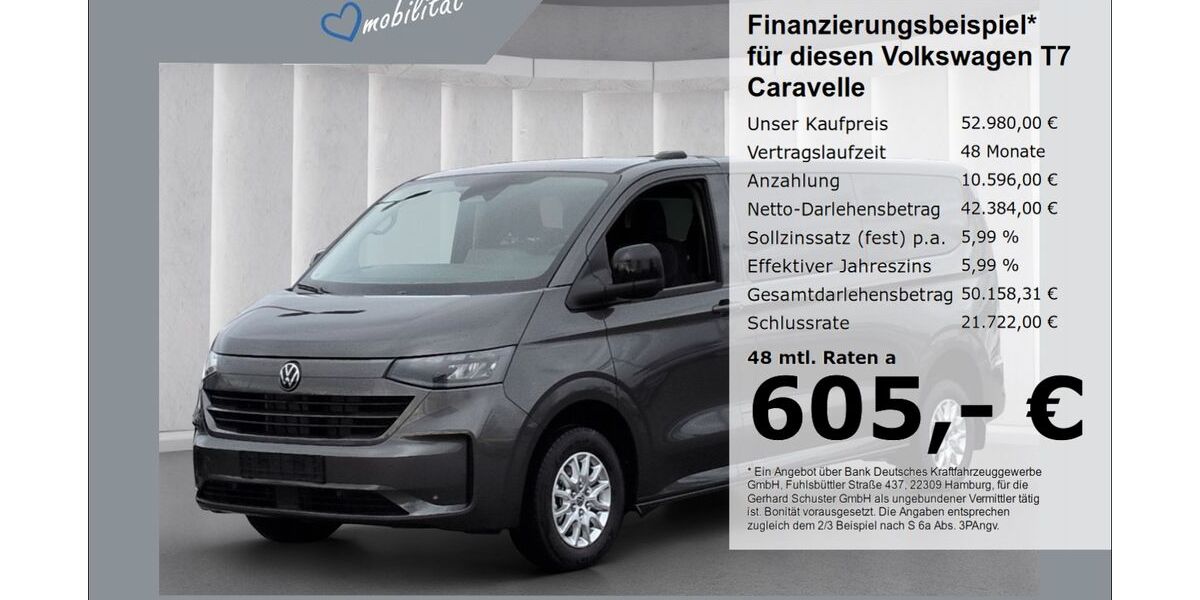 VW T7 Caravelle 9.096 km 52.980 &euro; Ruhstorf 94099
