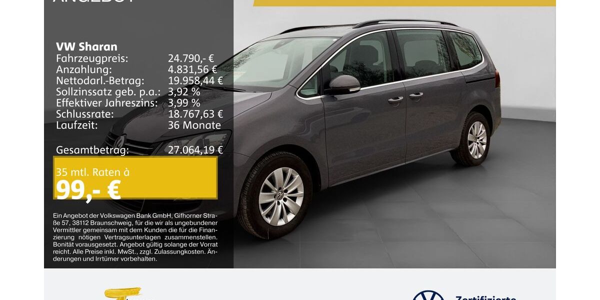VW Sharan 81.044 km 24.790 &euro; Castrop-Rauxel 44575