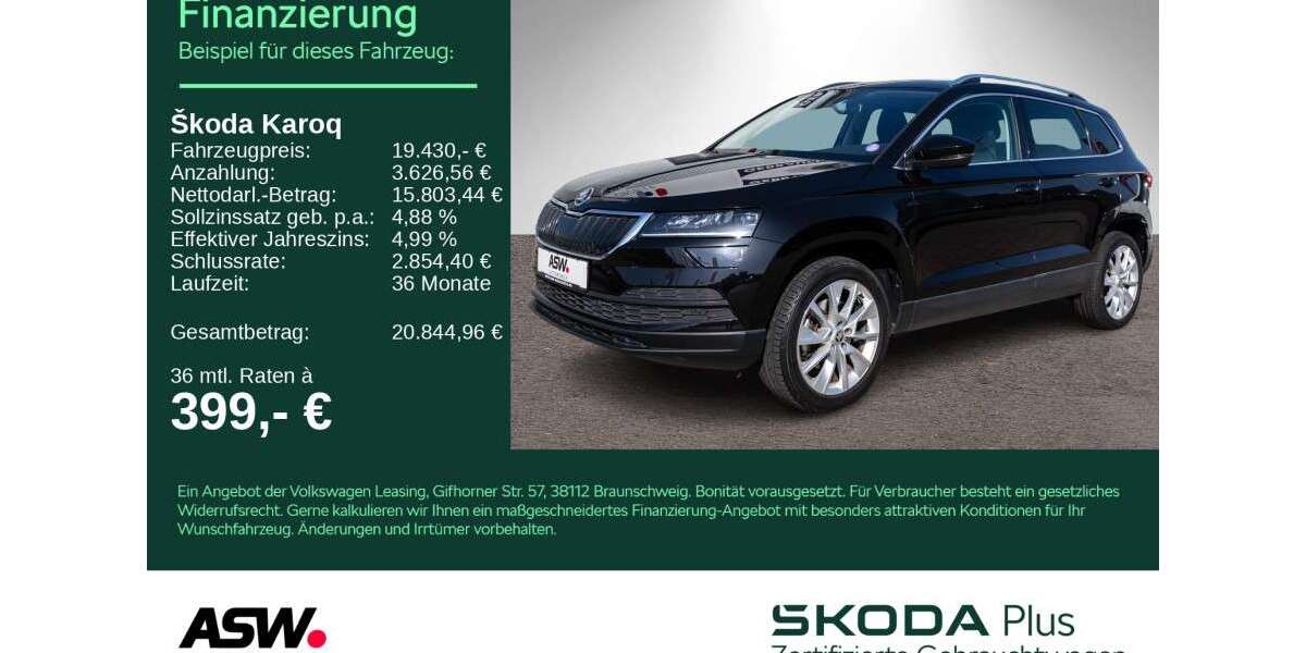 Skoda Karoq 85.900 km 19.430 &euro; Sinsheim 74889