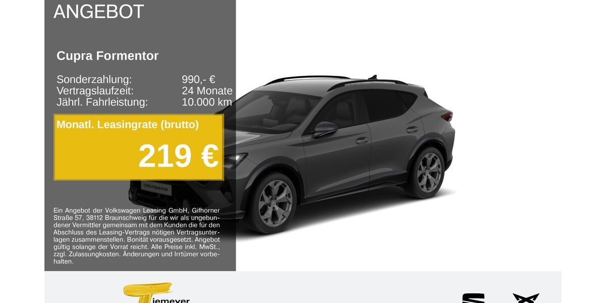 Cupra Formentor 17.393 km 32.870 &euro; Hemer 58675