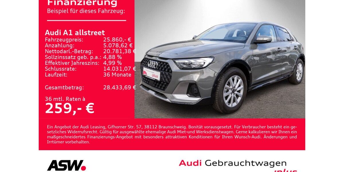 Audi A1 5.500 km 24.790 &euro; Heilbronn 74074