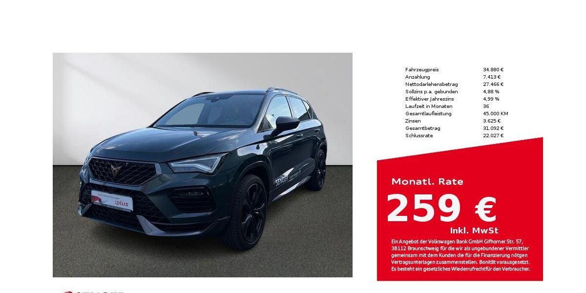 Cupra Ateca 19.263 km 33.880 &euro; Bielefeld 33609