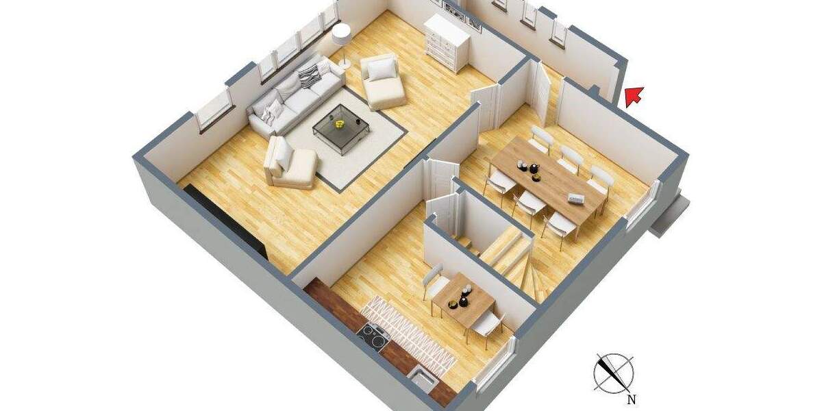 Doppelhaushälfte im Zentrum von Ribnitz-Damgarten! 4 zimmer