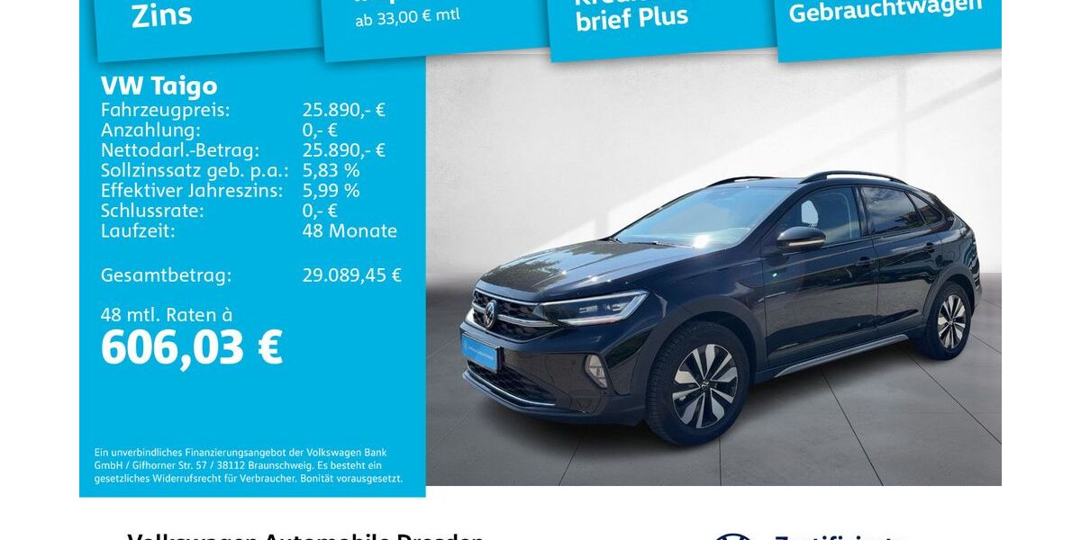 VW Taigo 11.236 km 25.485 &euro; Dresden 01067